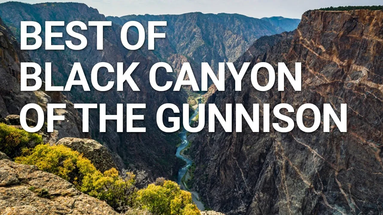 Dramatic Black Canyon overlook showing the deep canyon carved by the Gunnison River
